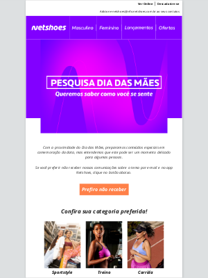 Zattini (Brazil) - Quer dar uma pausa nas nossas comunicações de Dia das Mães?