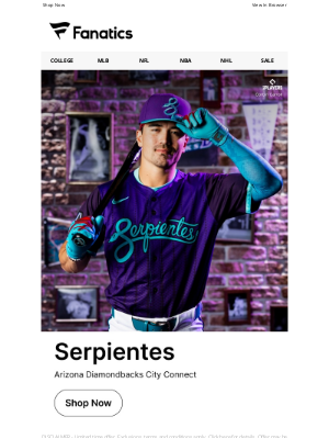 Fanatics - JUST LAUNCHED: Arizona Diamondbacks City Connect Collection
