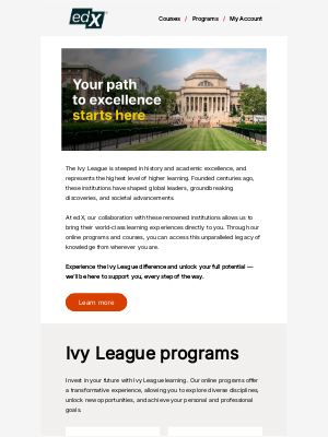 edX - Experience an Ivy League education