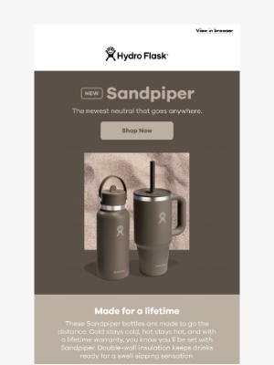Hydroflask - The earthy neutral you've been looking for