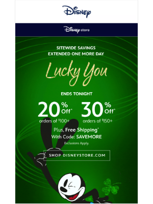 Disney World Resorts - Up to 30% Off EXTENDED One More Day!