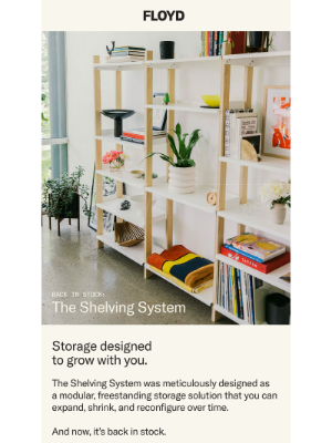 Floyd - The Shelving System is back!