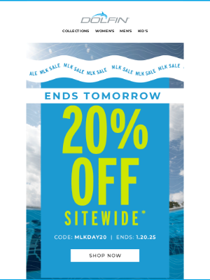 Dolfin Swimwear - Sitewide Sale Ends Tomorrow!