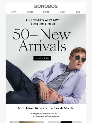 Bonobos - The First New Arrivals Drop of 2022 Is Here!