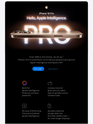 Apple - Pre-order iPhone 16 Pro and iPhone 16.