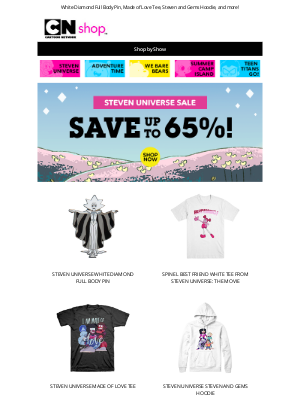 Cartoon Network - Save up to 65% during our Steven Universe Sale!