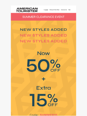 American Tourister - NEW: 50% Off Clearance Styles