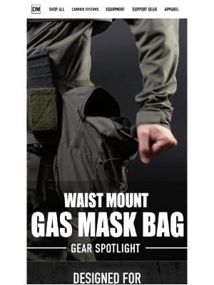 Defense Mechanisms - Carry Smarter: Waist Mount Gas Mask Bag Now Available