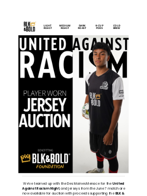 BLK & Bold Specialty Beverages - Own the Jersey, Fuel the BLK & Bold Mission ☕⚽