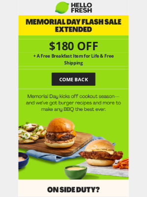 HelloFresh USA - Sale extended! Rediscover HelloFresh today