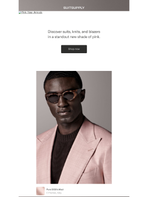 Suitsupply - Be First to Wear Fall’s New Pink