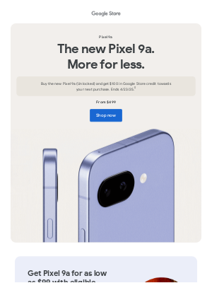 Google - Introducing Pixel 9a