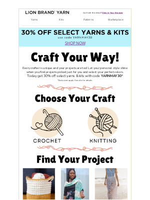 Lion Brand Yarn - Craft Your Way!