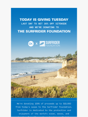 Outerknown LLC - 🫶 Giving Tuesday with Surfrider