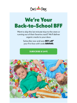 Once Upon a Farm - Your Busy School Day Solution 🍎