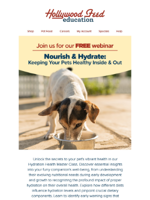 Hollywood Feed - Ready to learn how to keep your pet healthy inside & out?