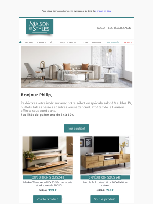 Maison et Styles (France) - Déstockage spécial salon !