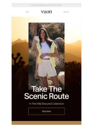 Vuori - Two New Styles. One Travel Collection.