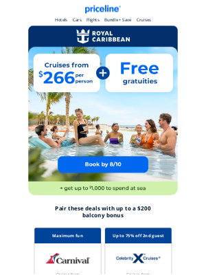 Priceline - 🚢 Sail Royal Caribbean from $266