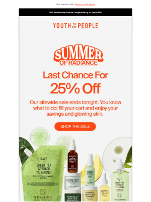 Youth to the People - HOURS LEFT — 25% Off Ends Tonight!