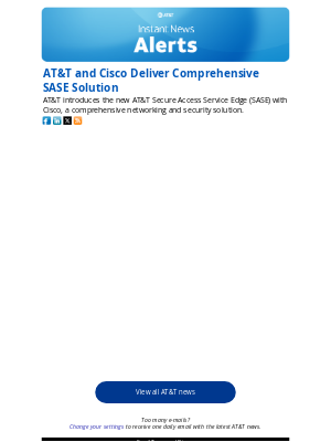 AT&T - AT&T and Cisco Deliver Comprehensive SASE Solution