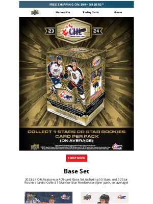 Upper Deck - 2023-24 CHL is Now Available!