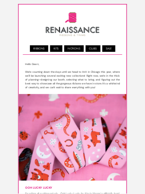 Renaissance Ribbons - Don't miss this new arrival!