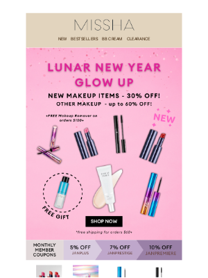 MISSHA - NEW LAUNCH 💅 Up to 60% OFF ALL MAKEUP!