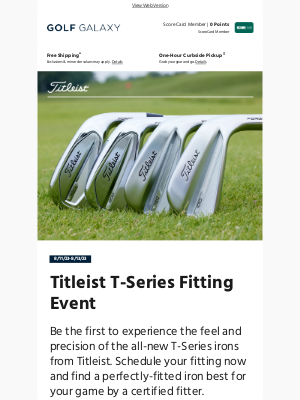 Golf Galaxy - Don't miss this! ➡️ Exclusive Titleist Fitting event on 8/11-8/13 🎉