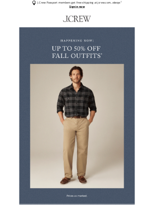 J.Crew Factory - Fall out there, sale in here: up to 50% off