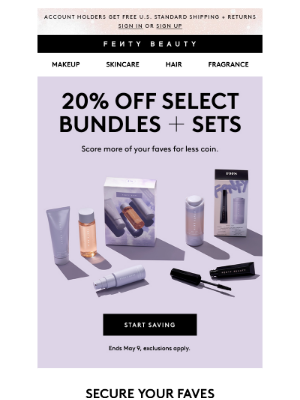 Fenty Beauty - Leaving for good 📢 20% off select sets