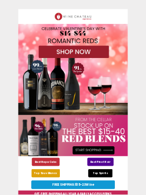 Wine Chateau - Our Most $14-$44 Romantic Reds