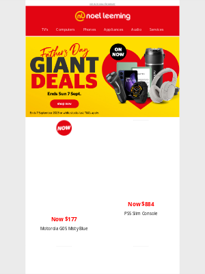 myNoelLeeming (New Zealand) - Hurry! Father's Day Giant Deals end soon.