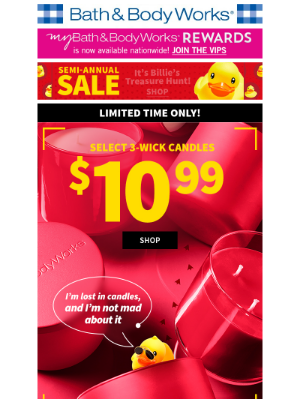 Bath & Body Works - $10.99 3-wicks? better act fast! 🏃