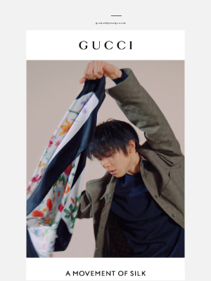 Gucci (Japan) - シルクスカーフとともに舞う羽生結弦
