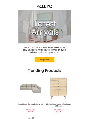 Kaiyo - ✨New: West Elm, CB2, Kathy Kuo Home + More