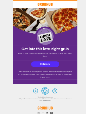 GrubHub - Looking for late-night grub?