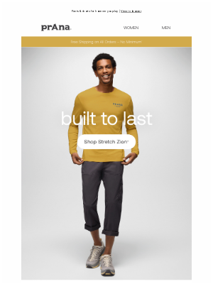 prAna - Built to Last: Stretch Zion™