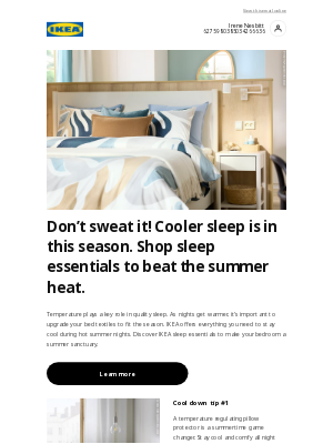 IKEA - Beat the heat with chill down mode 😴🥶
