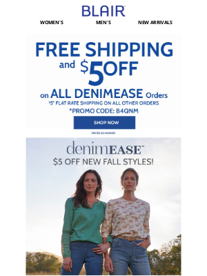 BLAIR - RESTOCK ALERT: DenimEase for $14.99 + FREE SHIP!