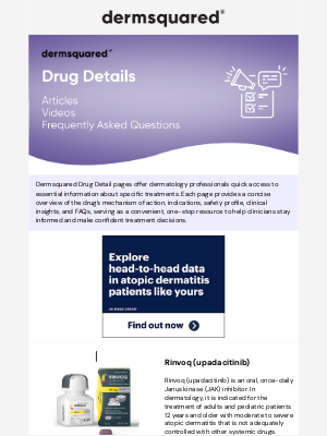 Fall Clinical - Rinvoq Drug Detail Page: Essential Treatment Information at Your Fingertips.