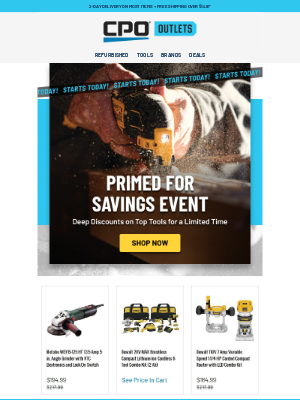CPO Outlets - Skip the Other Guys 🔨 Big Tool Deals Just Landed