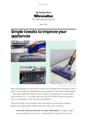 The Wirecutter - 10 tips to make your washing machine work better
