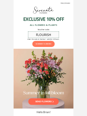 Serenata Flowers (United Kingdom) - 🌻Your summer flowers await