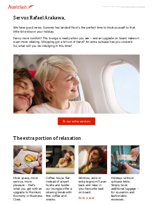 Lufthansa - Small luxuries that make your holiday big