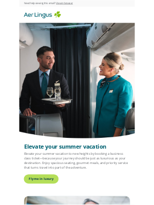 Aer Lingus - Elevate your European summer vacation