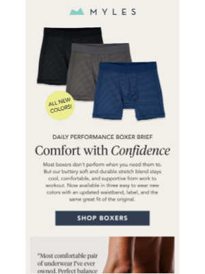 Myles Apparel - [New Colors!] Boxers That Won't Let You Down