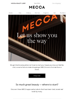 MECCA Australia - Let's get you on the right (beauty) track