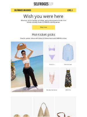 Selfridges (United Kingdom) - Postcard-perfect looks for summer