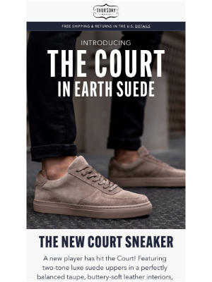 Thursday Boot Company - New Court Sneaker!